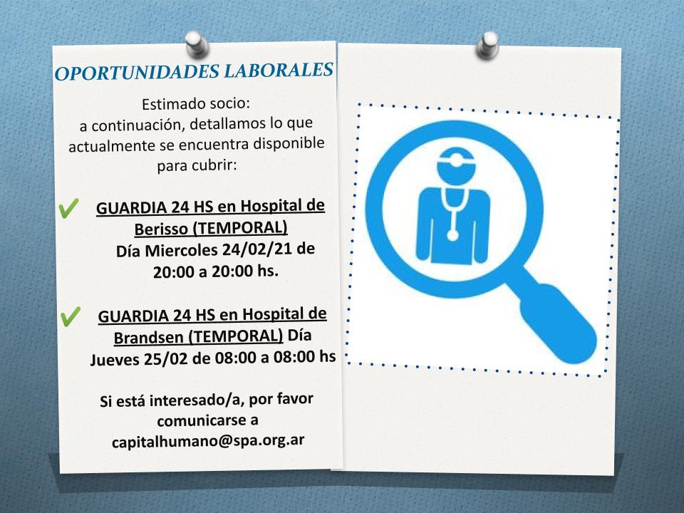 Oportunidad Laboral Temporal