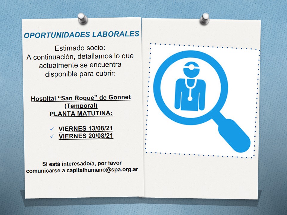 OPORTUNIDADES LABORALES