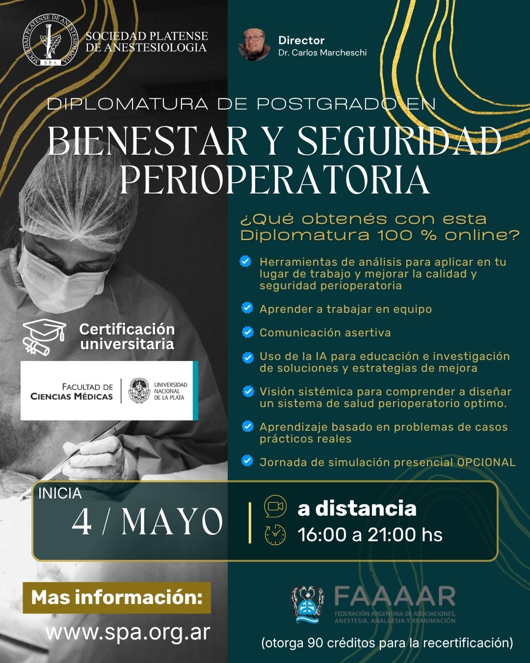 Diplomatura en Bienestar y Seguridad Perioperatoria: Abierta la inscripción 2026