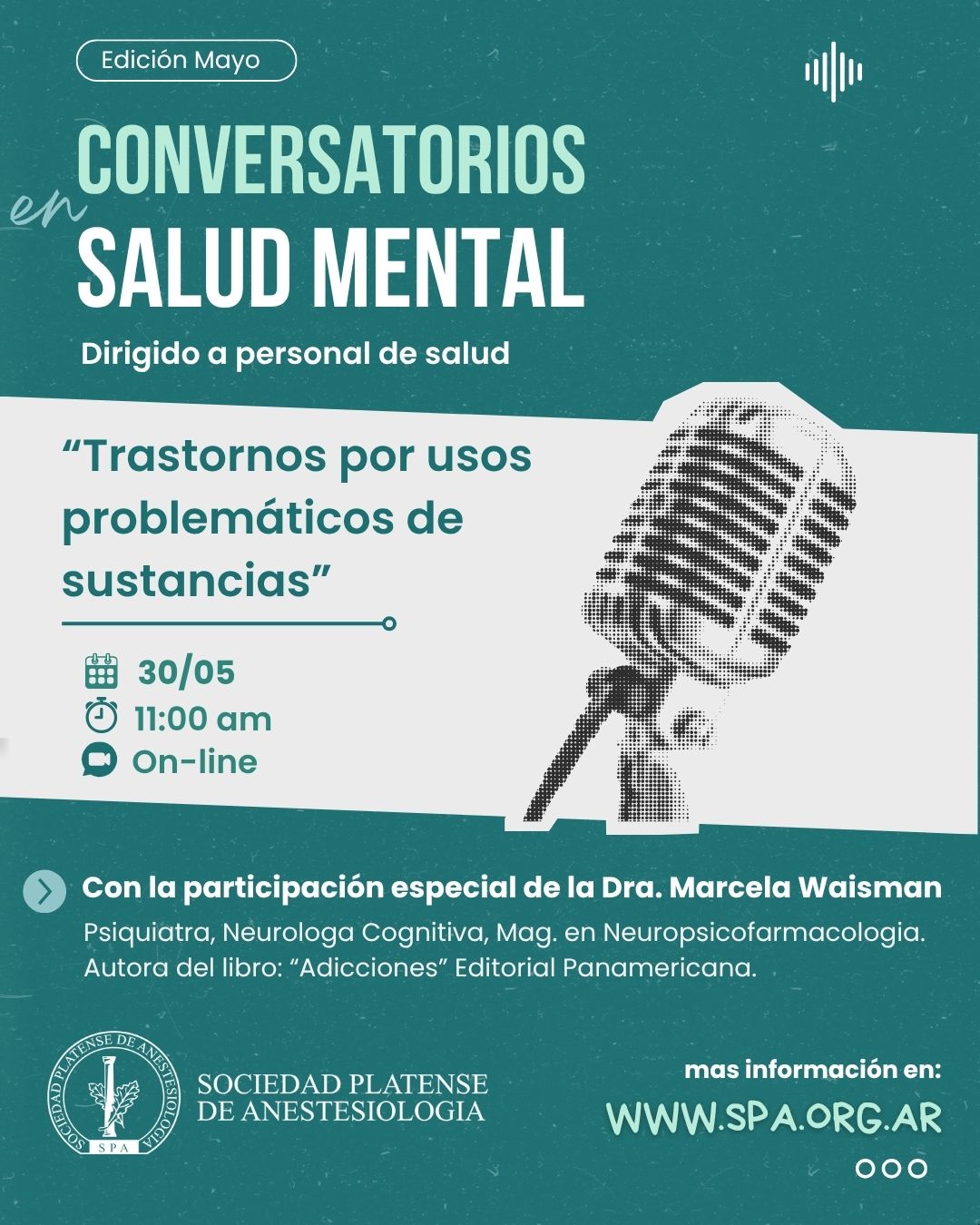 Nuevo conversatorio en salud mental: 30 de mayo a las 11